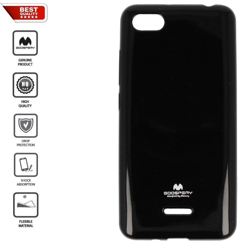 Juodas goospery guminis 1.5 mm.storio dėklas (REDMI 6A) Juodas goospery guminis 1.5 mm.storio dėklas (REDMI 6A)